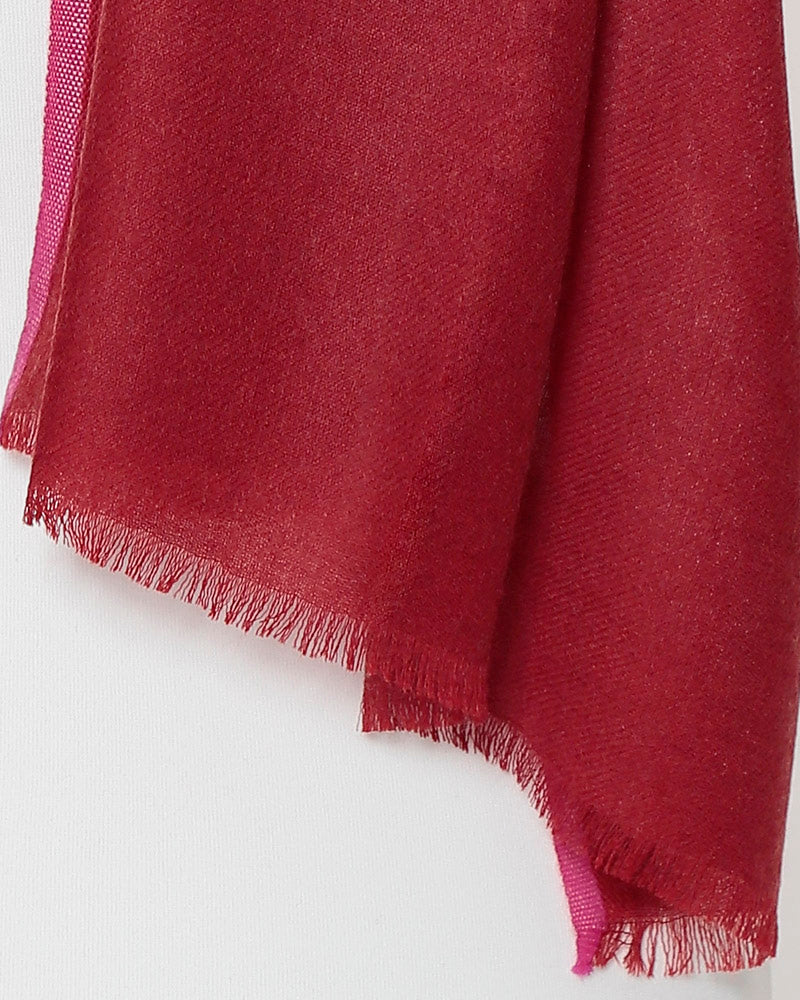 Damenschal rot pink Polkadots