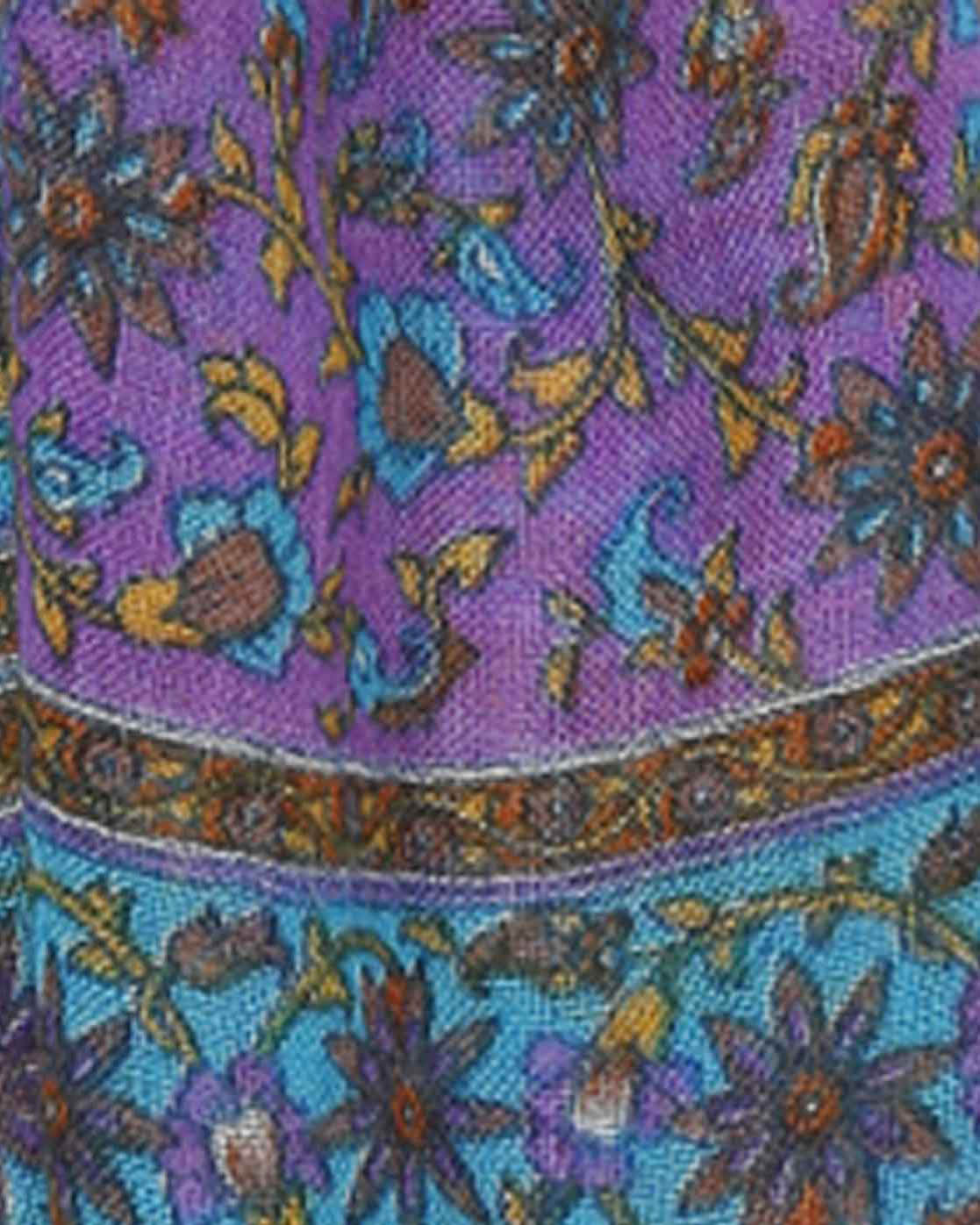 Damenschal flieder geblümt