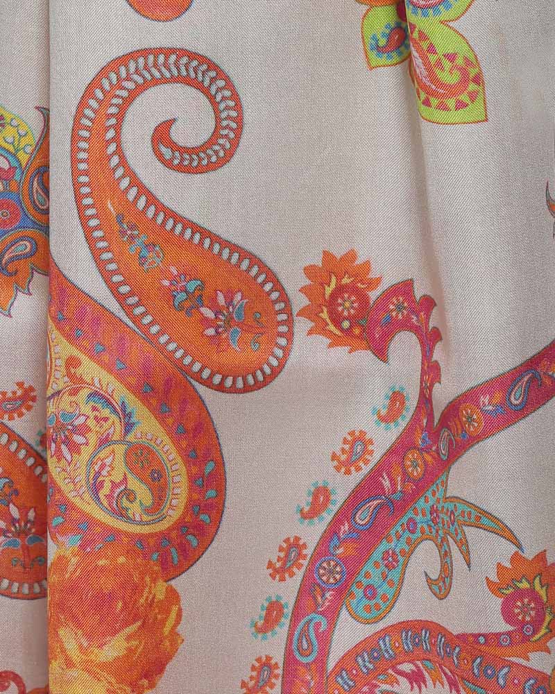 Damenschal Paisley bunt Seide