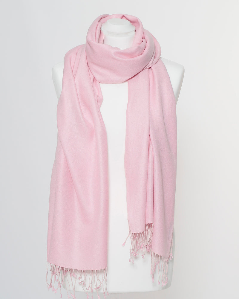 Damenschal pink Wolle