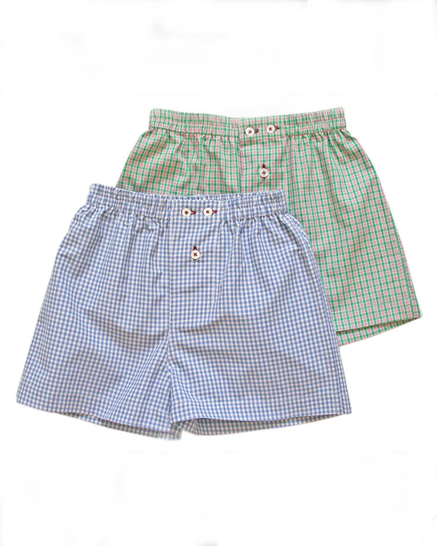 Jungen Boxershorts 2er-Set kariert