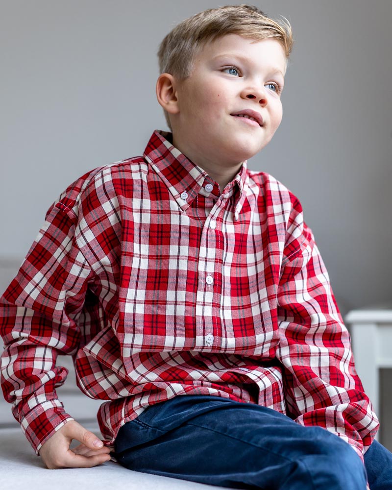 Jungen-Hemd Flanell