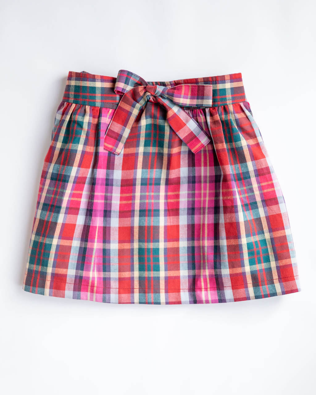Mädchenrock rot kariert