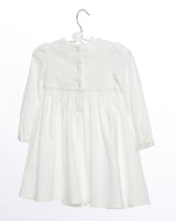 Mädchen-Festkleid Weiss Bestickt