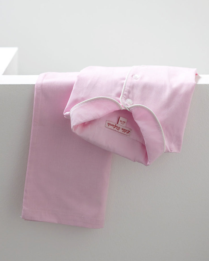 Mädchen-Pyjama Rosa Oxford