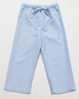 Mädchenpyjama Blau Vichy Flanell