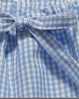 Mädchenpyjama Blau Vichy Flanell