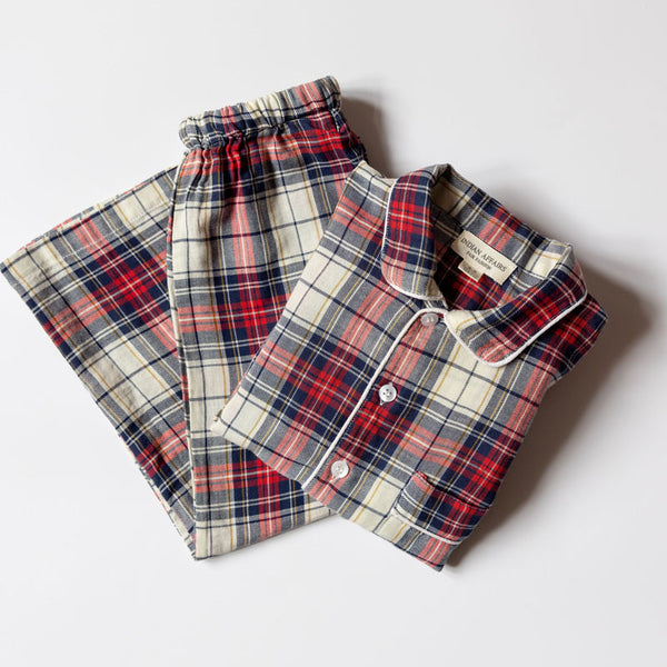 Kuschelige Karo Schlafhose Für Damen - Lockere Pyjamahose Mit Weiten Beinen