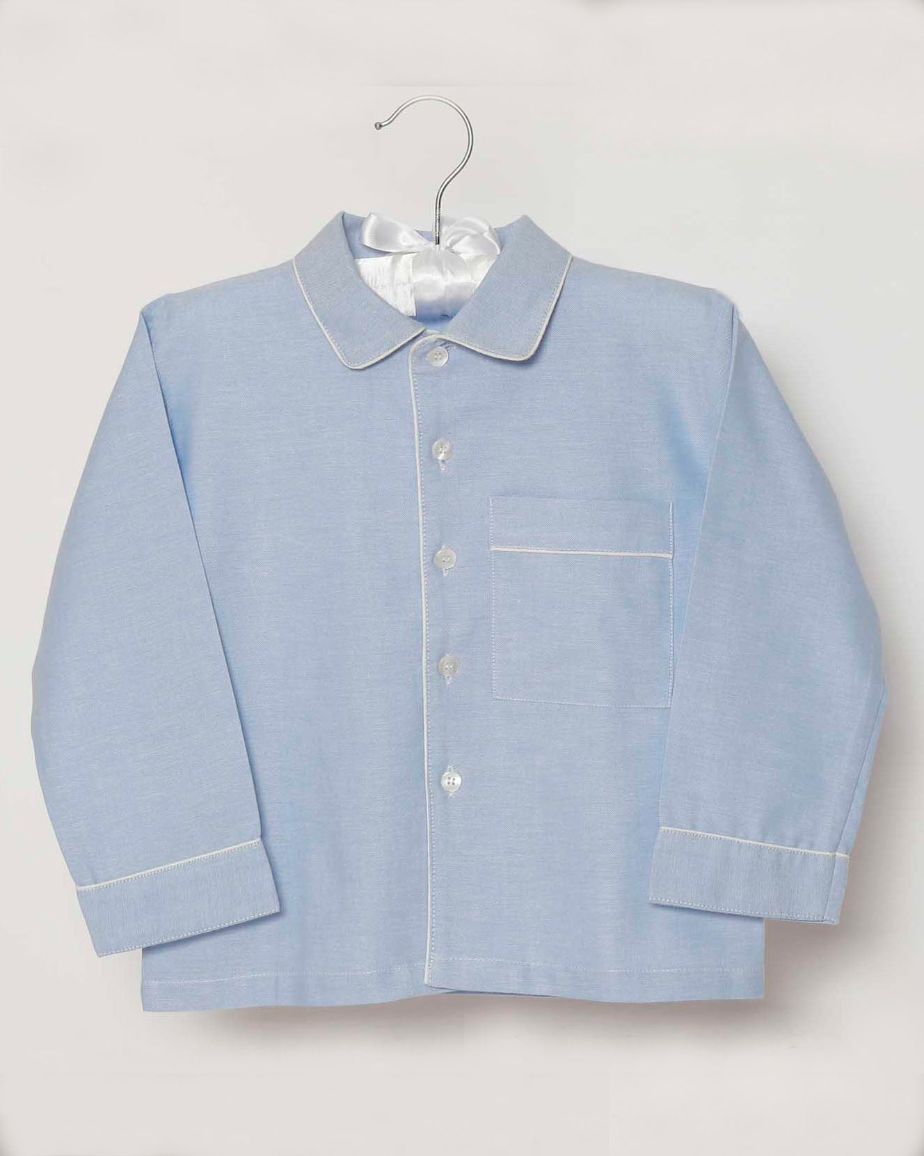 Unisex Pyjama blau Popeline