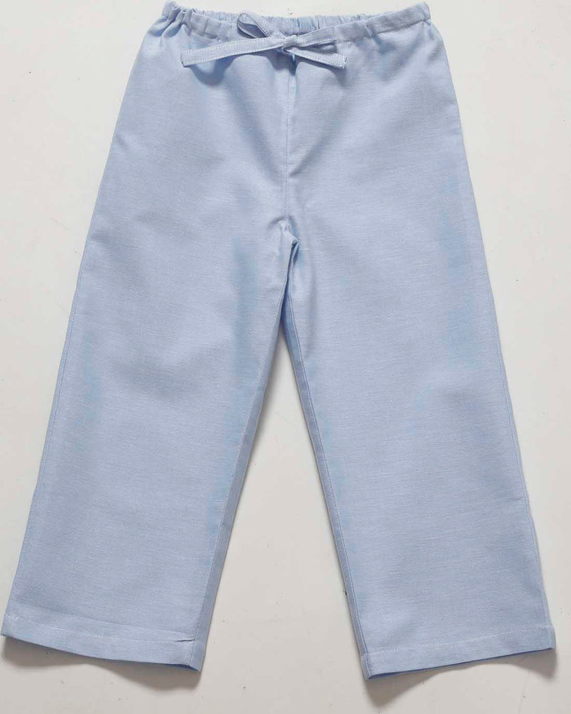Unisex Pyjama blau Popeline