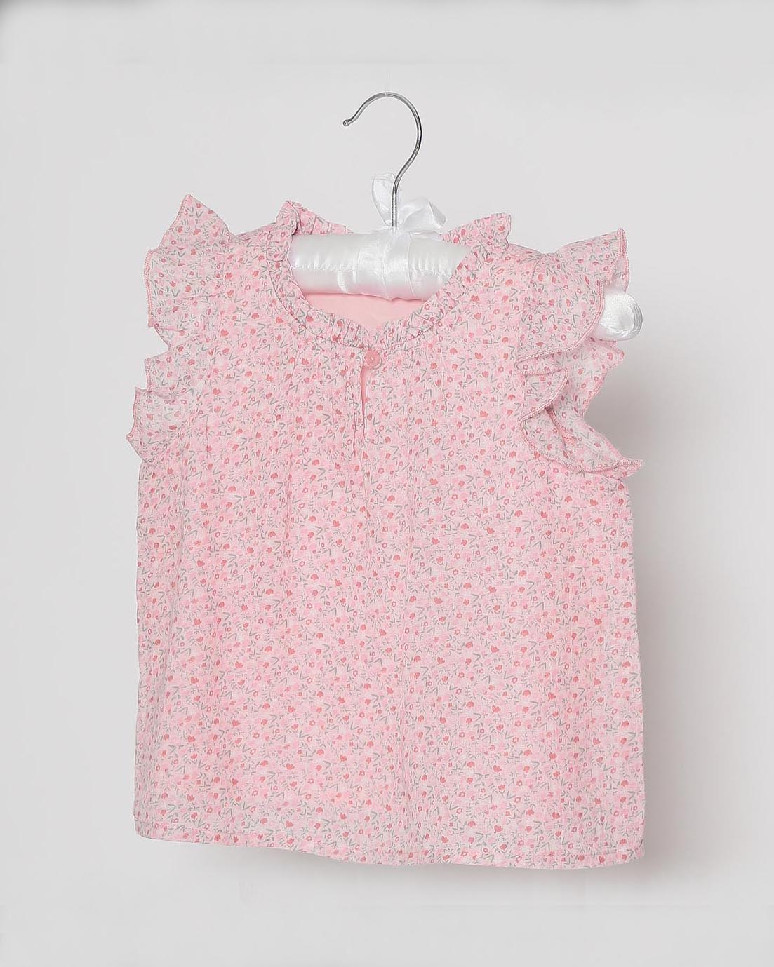 Mädchen Rüschenbluse Rosa Millefleur